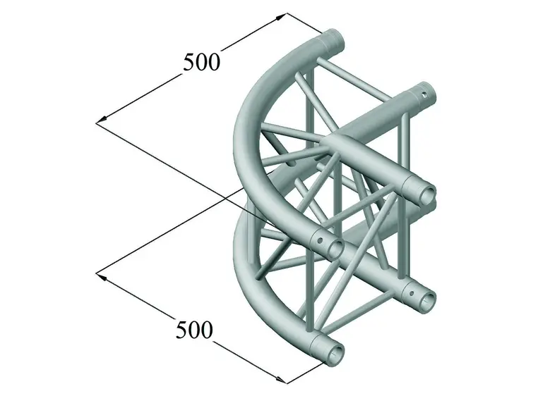 ALUTRUSS QUADLOCK 6082C-21R 2-way corner 90° 